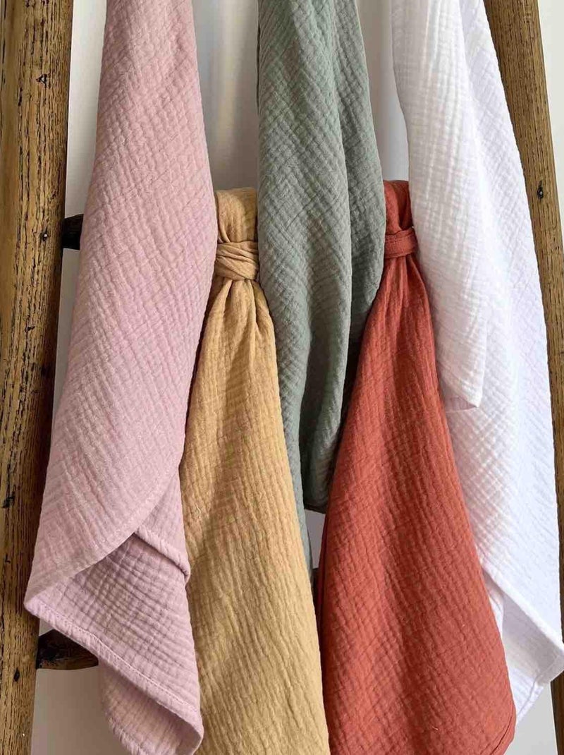 Maxi lange en gaze de coton, Jeanne SEVIRA KIDS Vieux rose - Kiabi