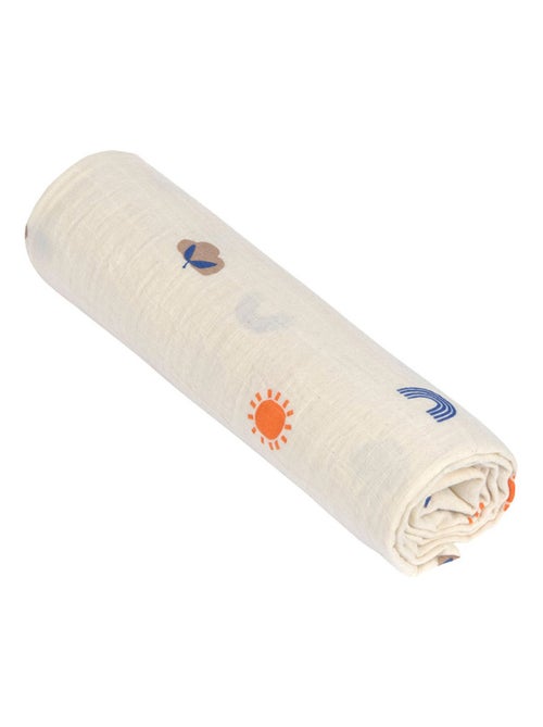 Maxi Lange en mousseline Blossom Nature - Kiabi Maxi Lange en mousseline Blossom Nature - Kiabi