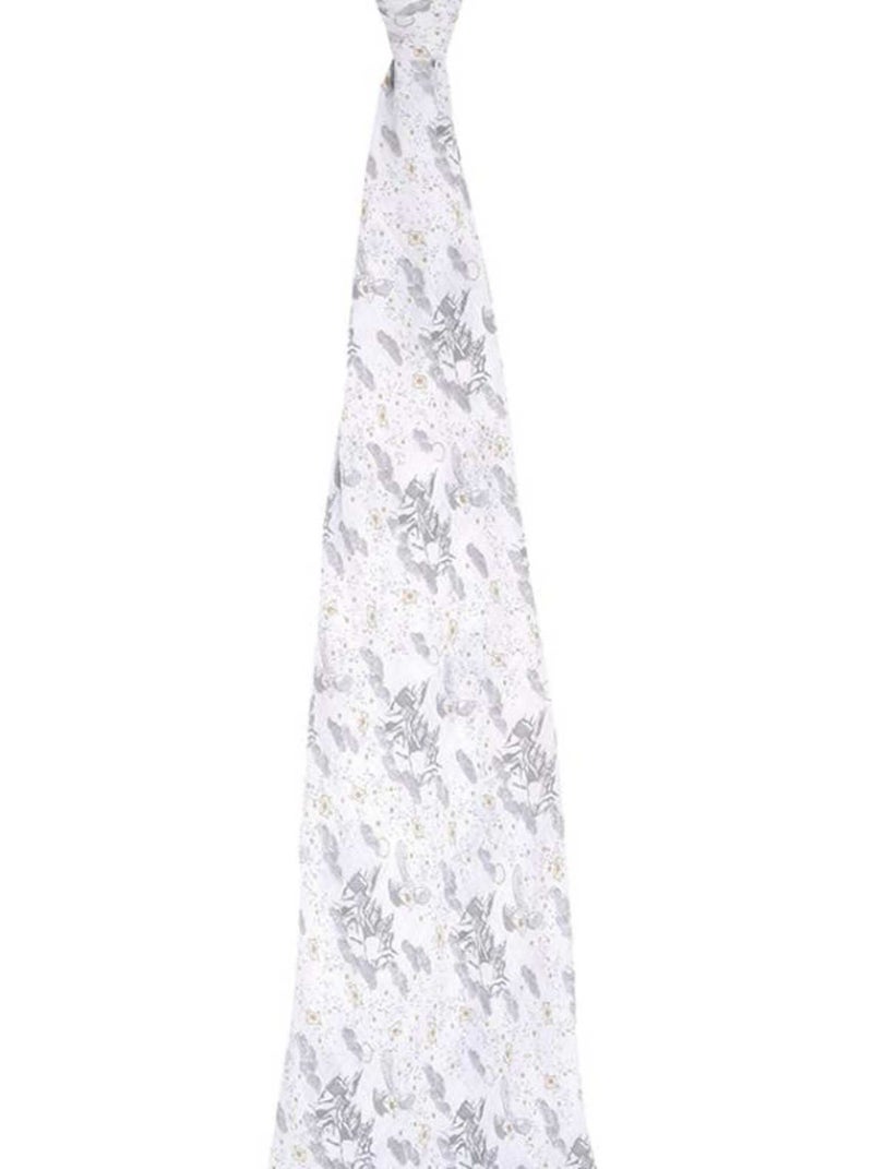 Maxi lange en mousseline de coton Harry Potter letters (120 x 120 cm) Gris - Kiabi