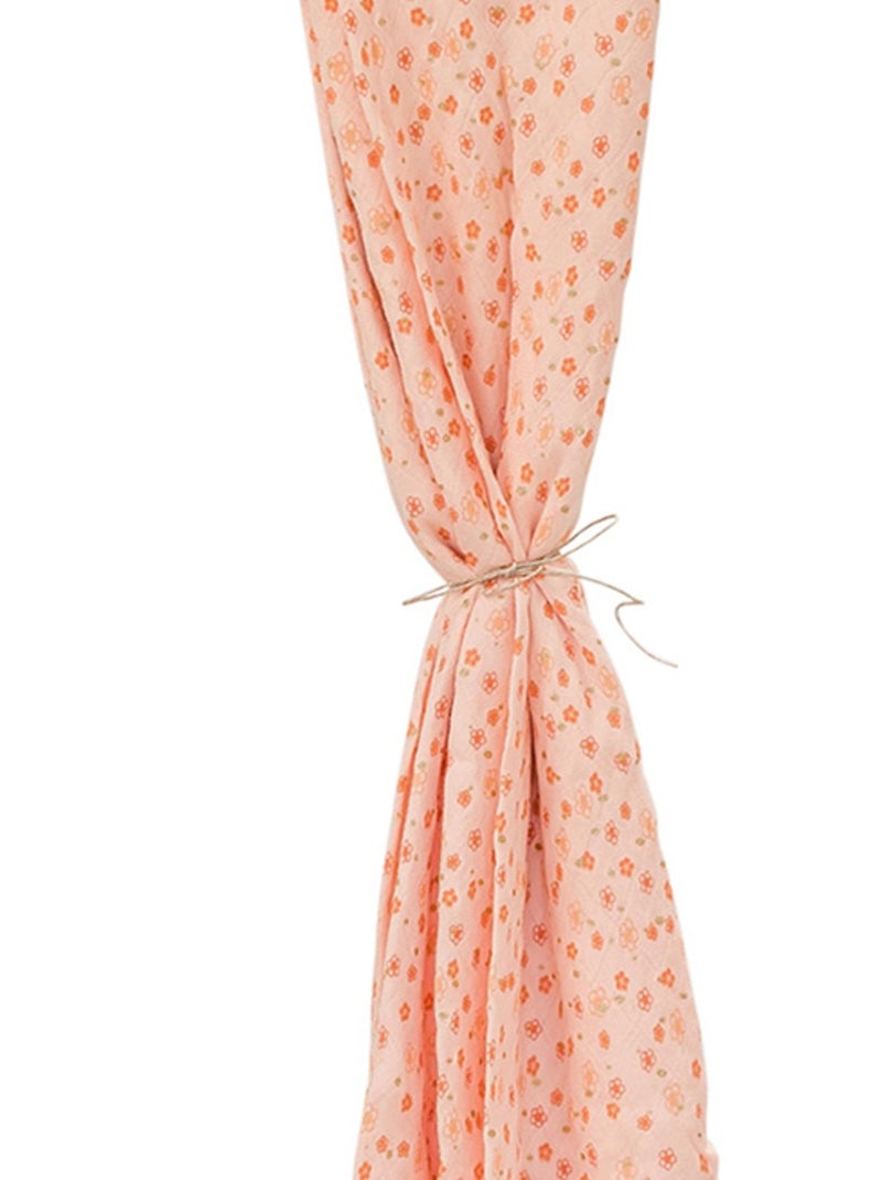 Maxi lange imprimé Poème Rose clair - Kiabi