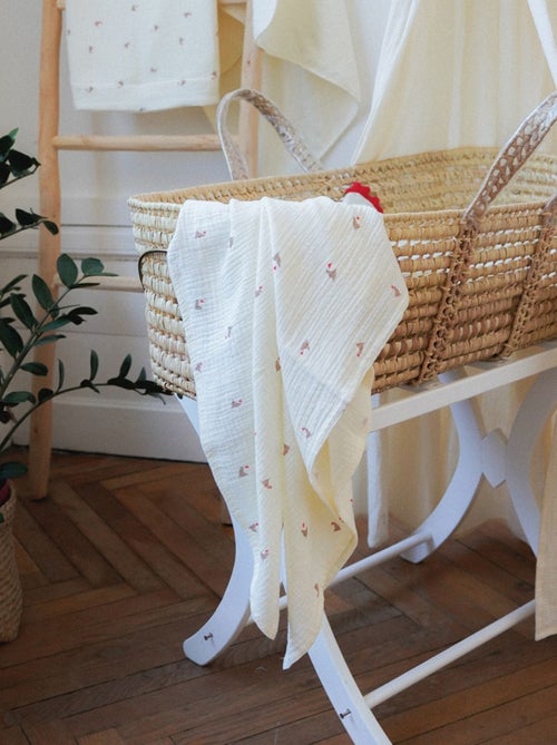 Maxi lange Love en gaze de coton - Kiabi