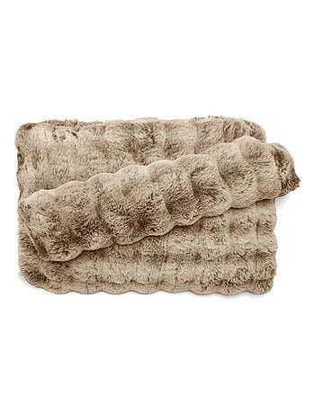 Maxi plaid ASTRAKAN fausse fourrure