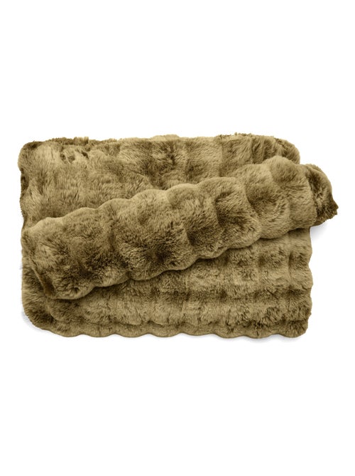 Maxi plaid ASTRAKAN fausse fourrure - Kiabi