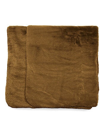 Maxi plaid TANUKI fausse fourrure