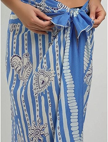 Maxi-robe de plage imprimée