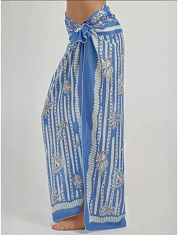 Maxi-robe de plage imprimée