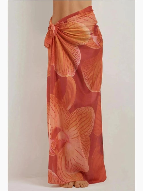 Maxi-robe de plage imprimée hiccup - Kiabi