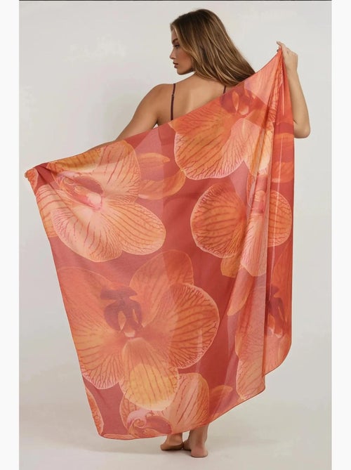 Maxi-robe de plage imprimée hiccup - Kiabi
