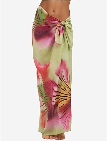 Maxi-robe de plage imprimée