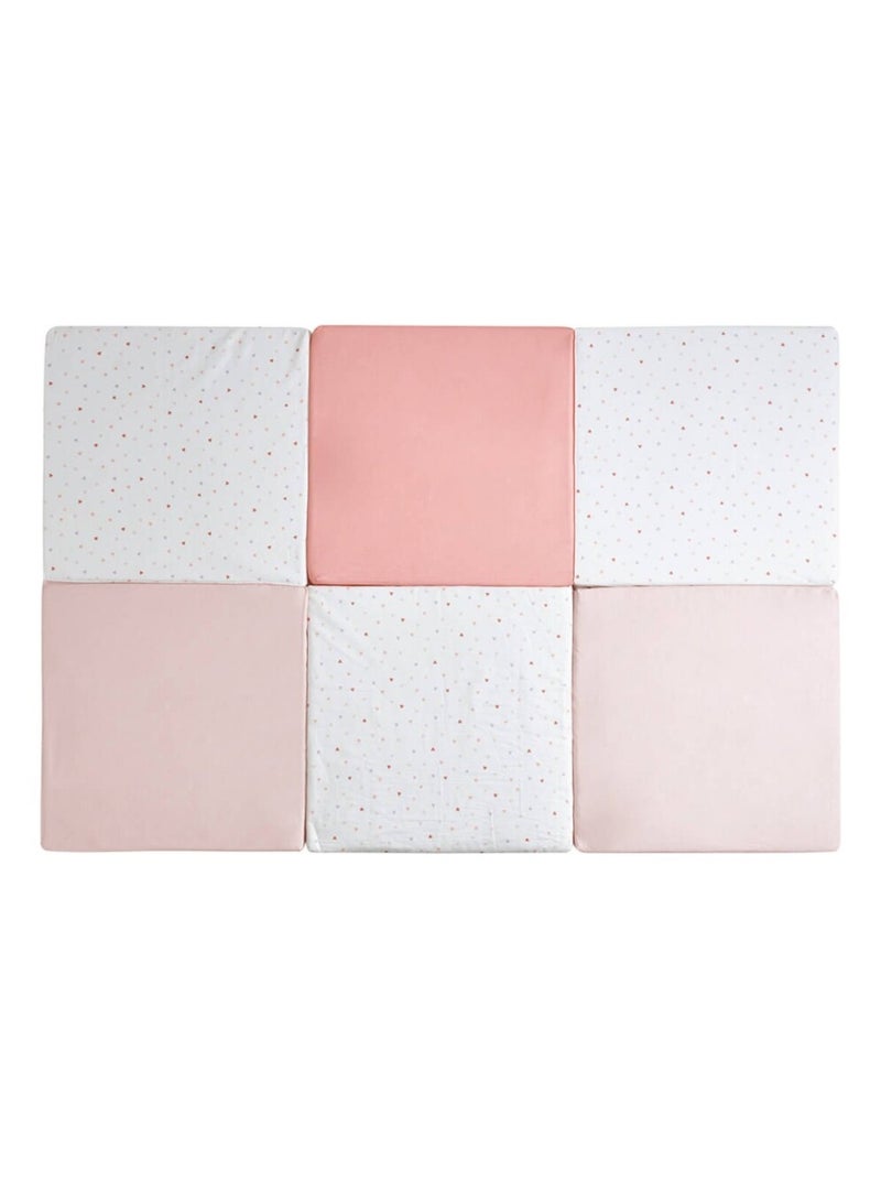 Maxi tapis d'éveil et de motricité pour bébé Mon Cœur Orange corail - Kiabi