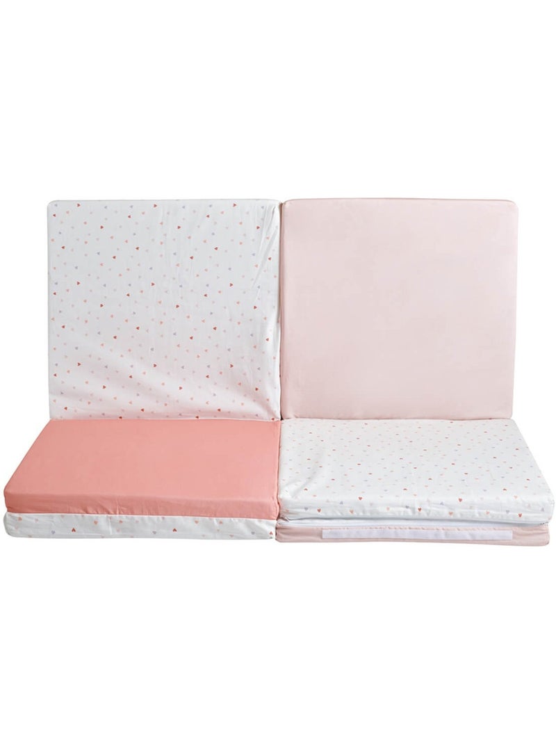 Maxi tapis d'éveil et de motricité pour bébé Mon Cœur Orange corail - Kiabi