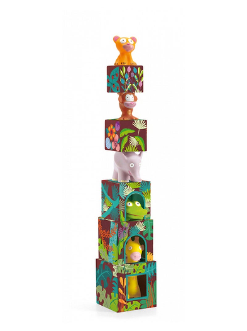 Maxi Topanijungle Cubes Gigognes Avec Animaux N/A - Kiabi
