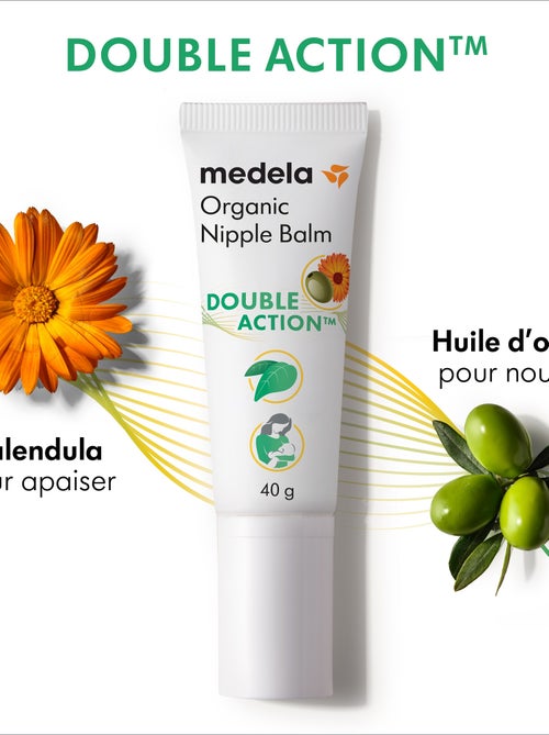 MEDELA - Baume Double Action™ BIO pour mamelons 40g - Apaise et nourrit - Kiabi