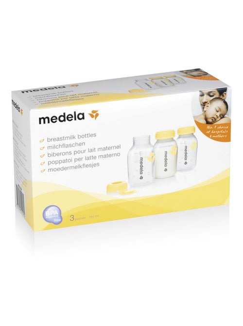 MEDELA - Biberons de recueil 150 ml - lot de 3 - Conservation lait maternel - Kiabi