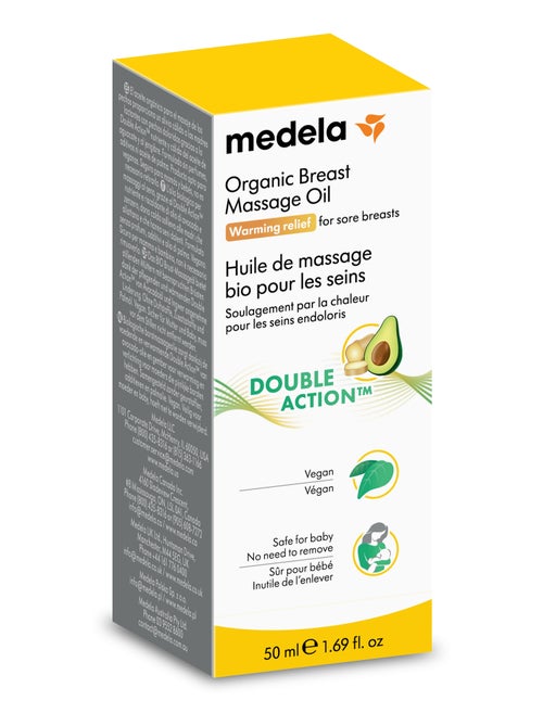 MEDELA - Huile de massage Double Action™ bio pour les seins 50ml - Soulage - Kiabi