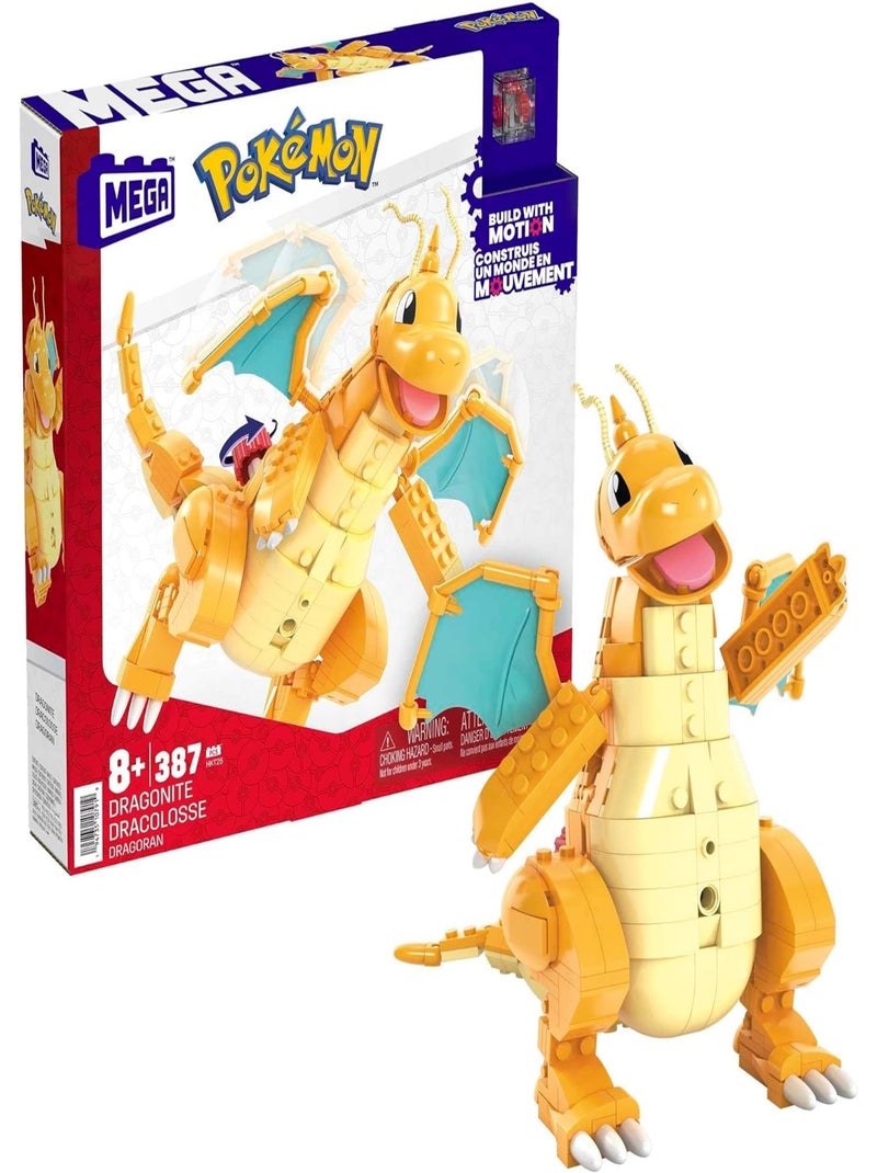 Mega Pokémon - Coffret construction Dracolosse de 388 pièces Jaune - Kiabi