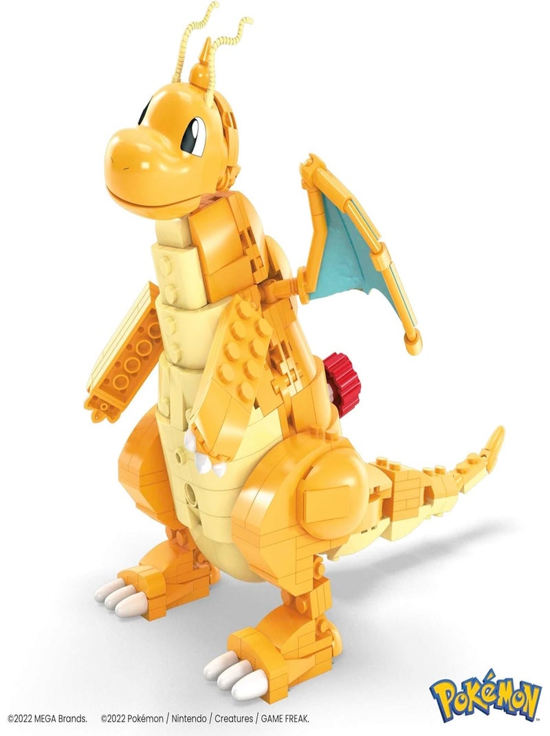 Mega Pokémon - Coffret construction Dracolosse de 388 pièces Jaune - Kiabi