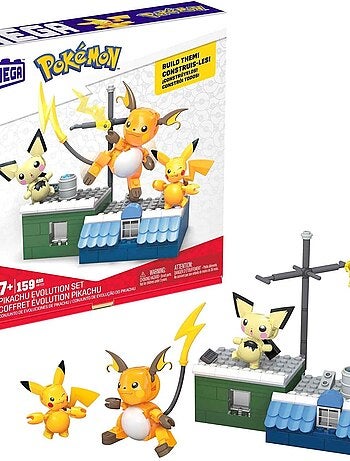 MEGA Pokémon - Coffret Évolution Pikachu "Pichu, Pikachu et Raichu