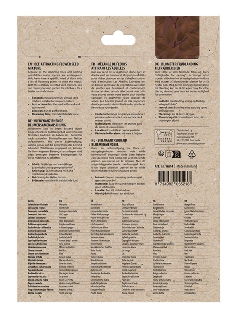 Mélange de fleurs pour les abeilles Marron - Kiabi