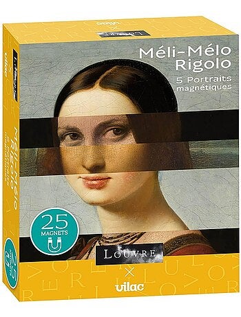 Méli-mélo rigolo - 5 portaits magnétiques - Musée du Louvre - Kiabi