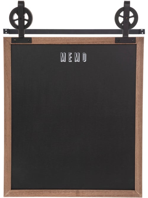Mémo ardoise suspendu style industriel POULI - Kiabi