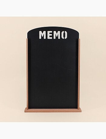 Mémo board ardoise contour bois 53x35cm