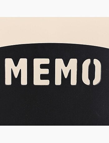 Mémo board ardoise contour bois 53x35cm