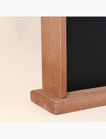 Mémo board ardoise contour bois 53x35cm