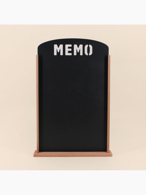 Mémo board ardoise contour bois 53x35cm - Kiabi