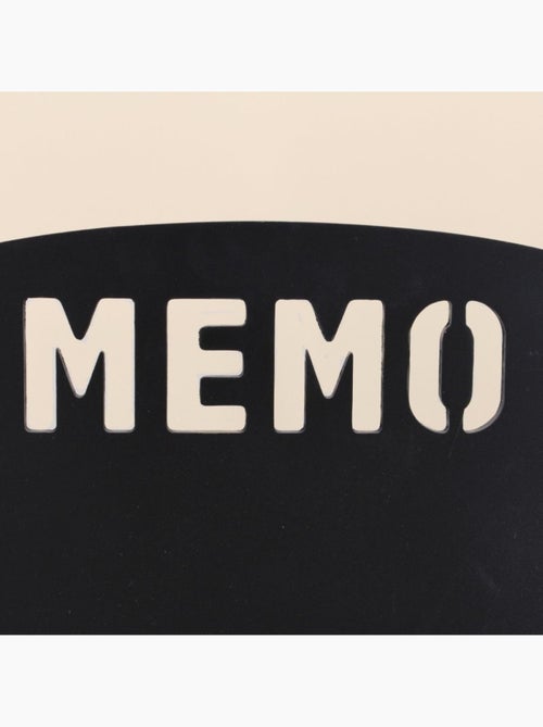 Mémo board ardoise contour bois 53x35cm - Kiabi