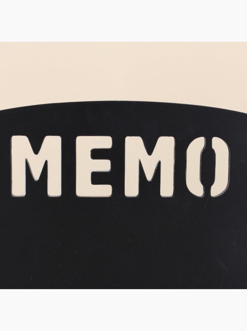 Mémo board ardoise contour bois 53x35cm Noir - Kiabi