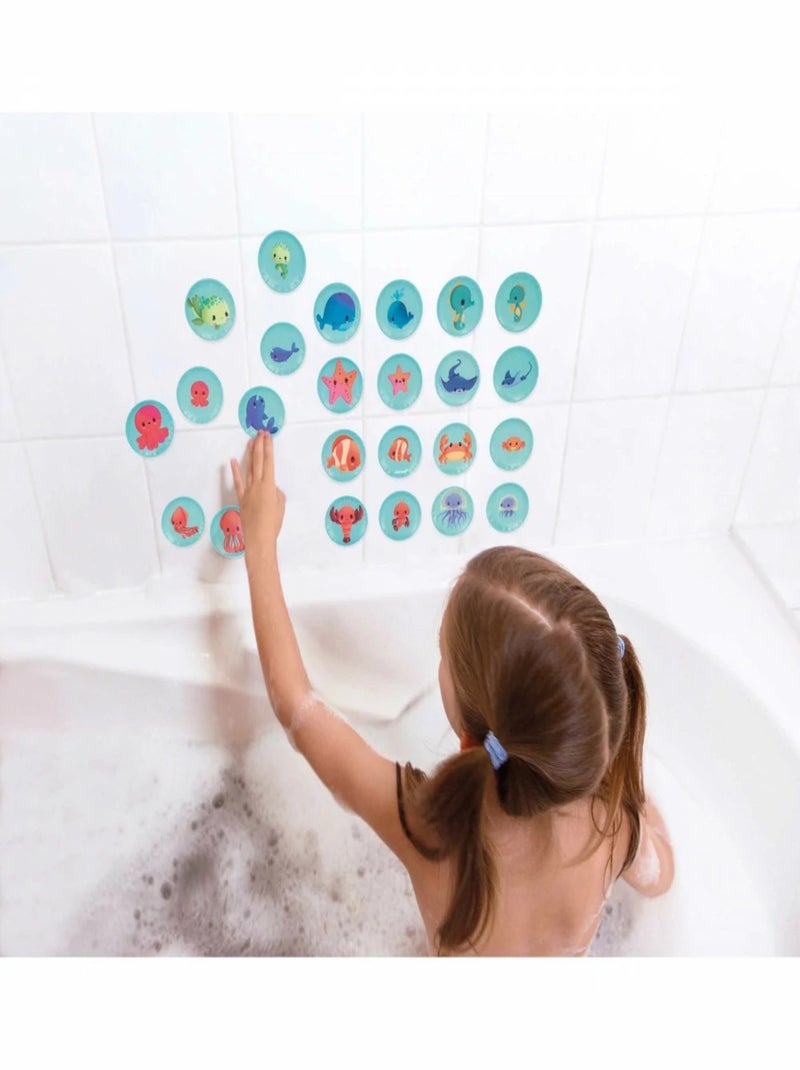 Mémo de bain Mes Bébés Animaux Bleu - Kiabi