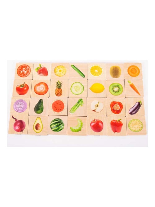 Mémo Fruits et Légumes Mix & Match - Kiabi