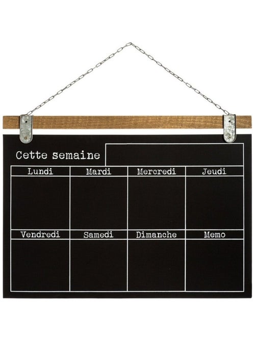 Mémo semainier ardoise - Kiabi