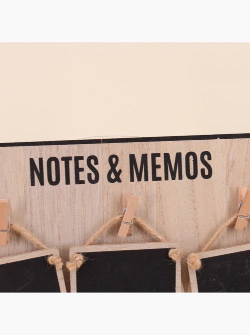 Memoboard avec 9 mini ardoises noires 40x30cm - Kiabi