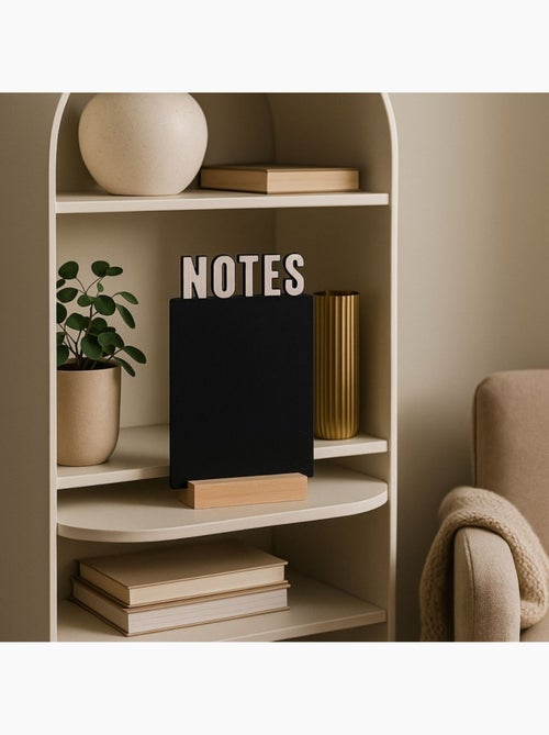 Memoboard en ardoise noire 39x22cm - Kiabi