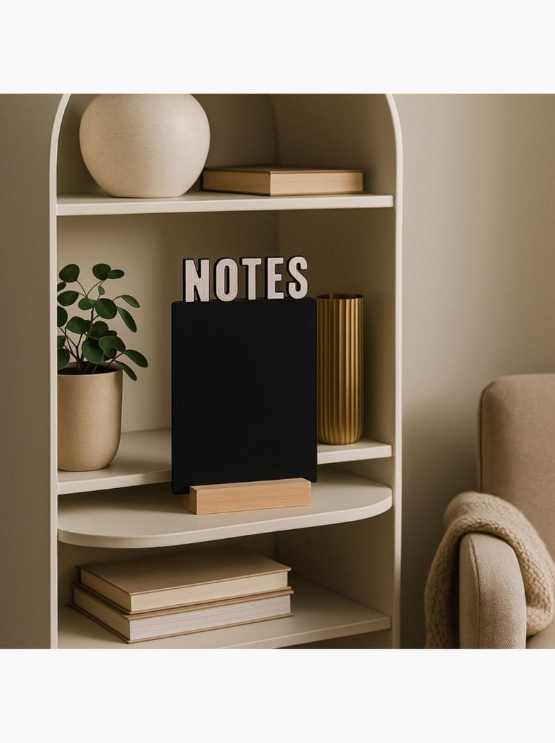 Memoboard en ardoise noire 39x22cm Noir - Kiabi