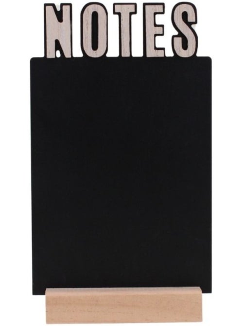 Memoboard en ardoise noire 39x22cm - Kiabi