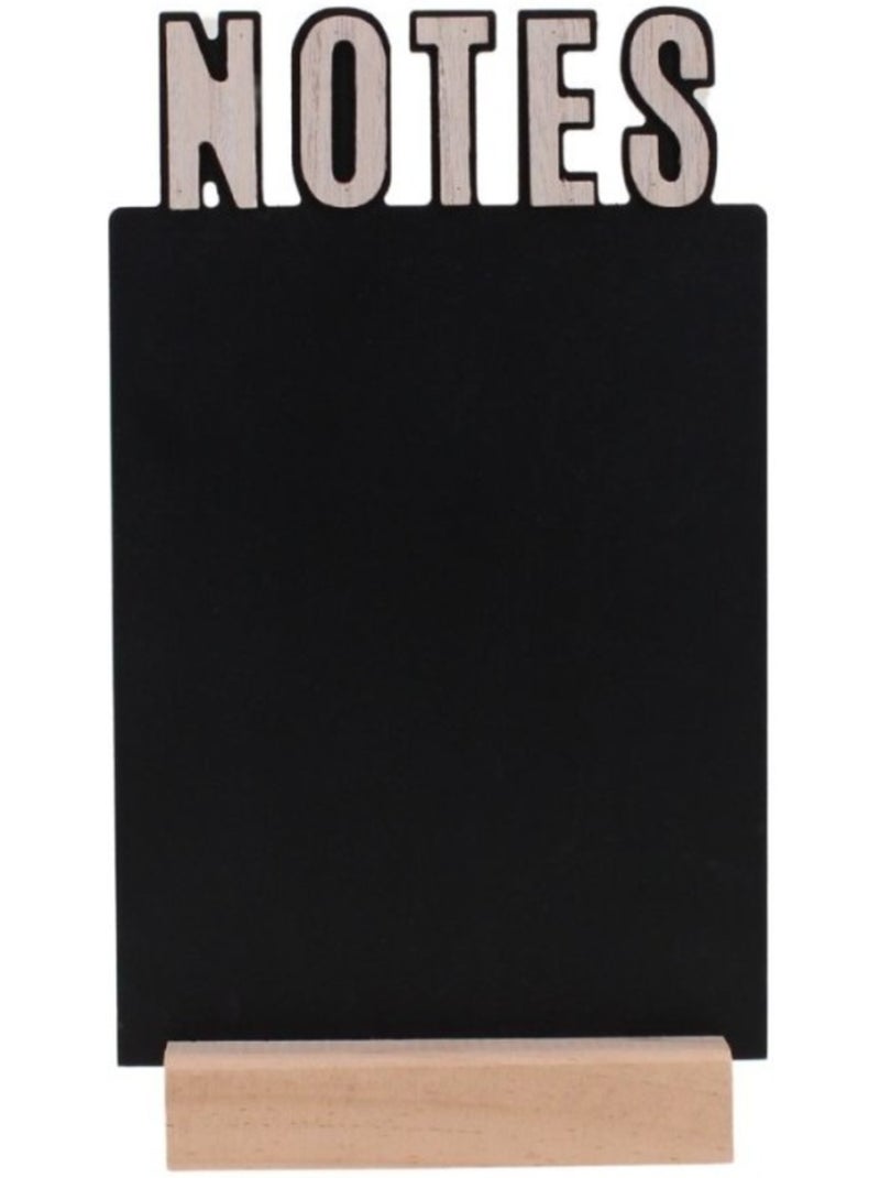 Memoboard en ardoise noire 39x22cm Noir - Kiabi