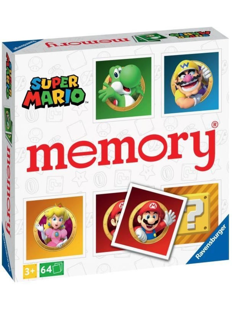 Memory Super Mario Ravensburger - Jeu Educatif pour Enfant à partir de 3 ans Blanc - Kiabi