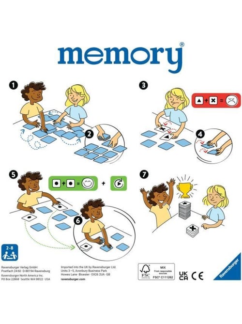 Memory Super Mario Ravensburger - Jeu Educatif pour Enfant à partir de 3 ans - Kiabi