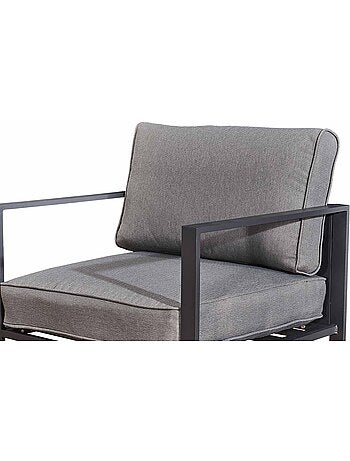 MEMPHIS Salon de jardin en aluminium Gris