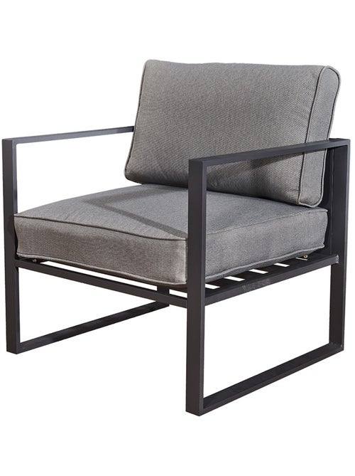 MEMPHIS Salon de jardin en aluminium Gris - Kiabi MEMPHIS Salon de jardin en aluminium Gris - Kiabi