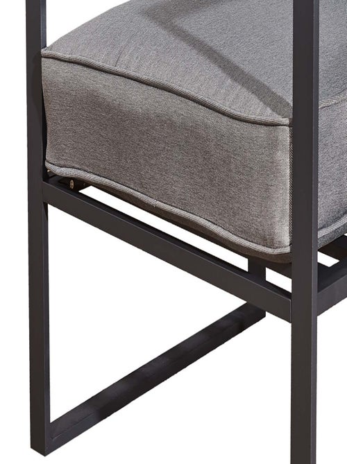 MEMPHIS Salon de jardin en aluminium Gris - Kiabi MEMPHIS Salon de jardin en aluminium Gris - Kiabi