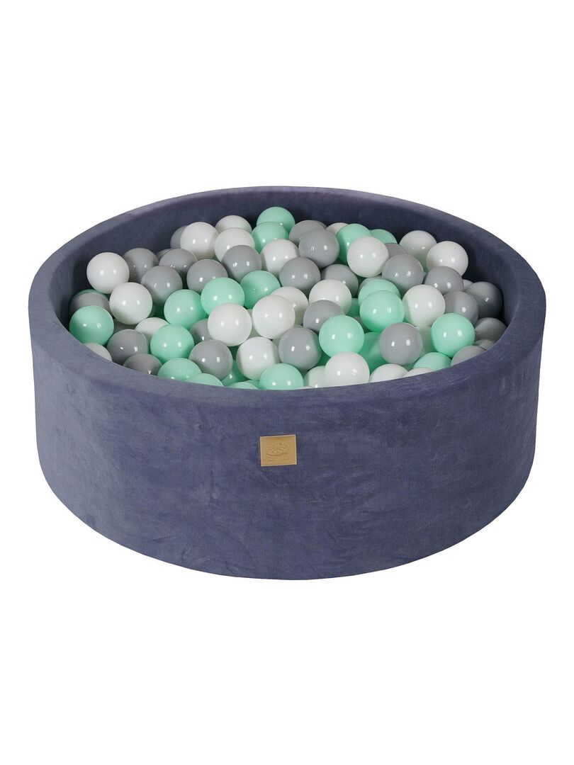 Piscine à Balles MEOWBABY 90x30cm - 200 Balles Incluses - Velours Doux Intérieur/extérieur