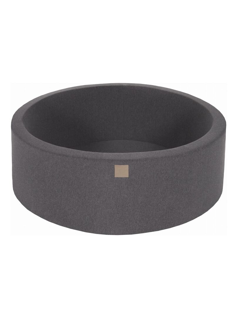 SELONIS – Piscine à Balles Ronde 90x30 Cm, Sans Balles, En Mousse, Bébé Enfant, Gris Clair, Fabriquée En Europe
