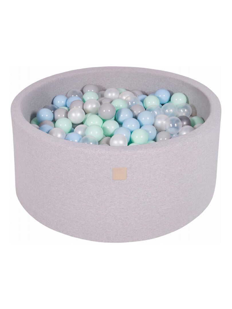 MeowBaby Piscine à Balles 90x30 cm 200 Balles Coton Gris Clair: Rouge
