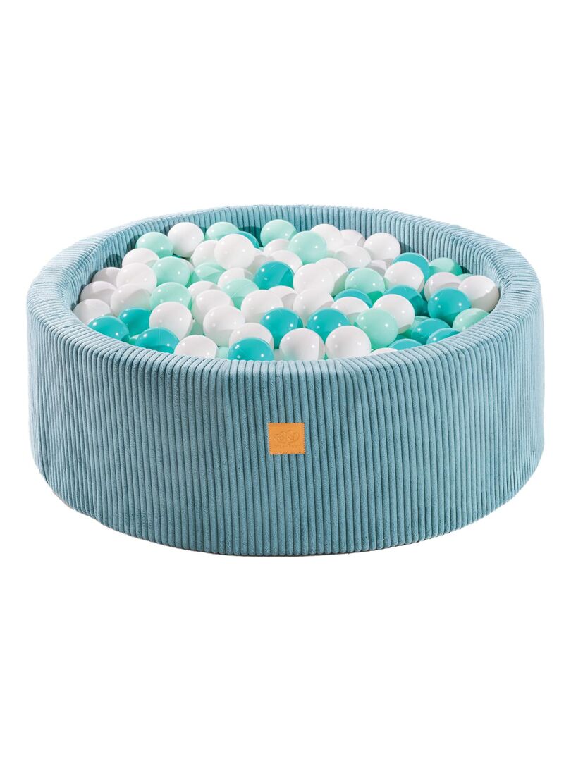Piscine à balles ronde 90x30 cm en velours, 200 balles - Marsala | Balles au choix