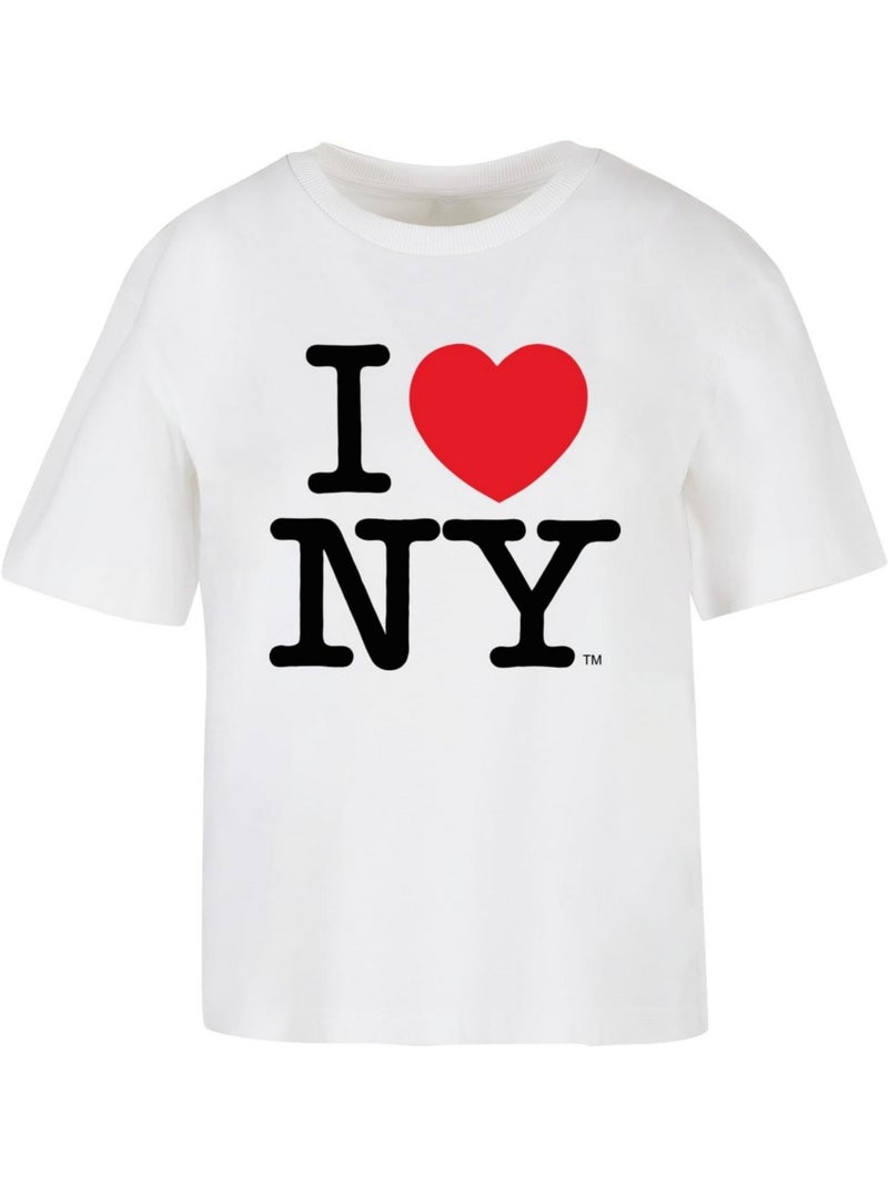 MerchCode - T-shirt LOVE NY Blanc - Kiabi
