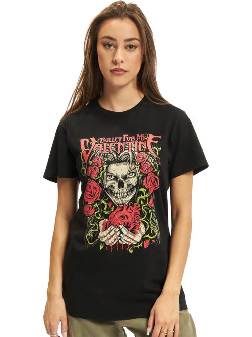 MerchCode - T-shirt motif/style Bullet For My Valentine MY BLEEDING HEART - Kiabi